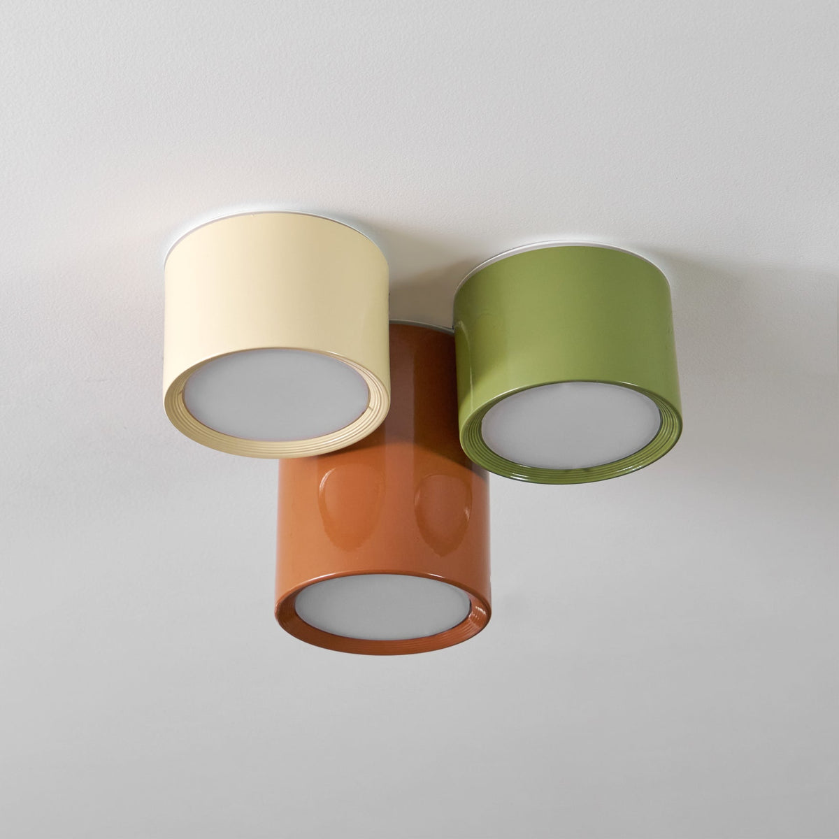 Minimalist Flush Mount LED Ceiling Light with Colorful Acrylic Shade for Bedroom, Hallway & Kids' Room | Thomler