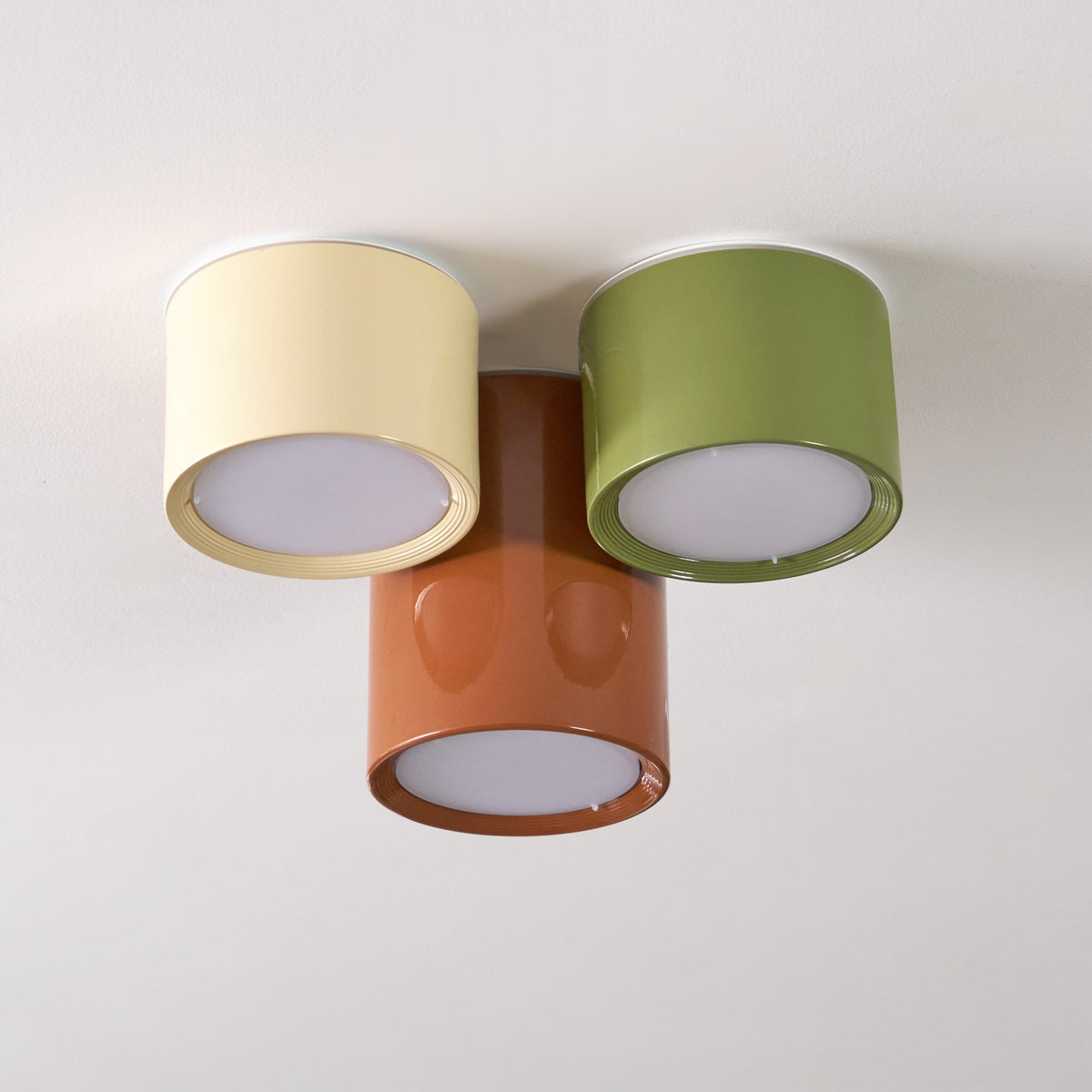 Minimalist Flush Mount LED Ceiling Light with Colorful Acrylic Shade for Bedroom, Hallway & Kids' Room | Thomler