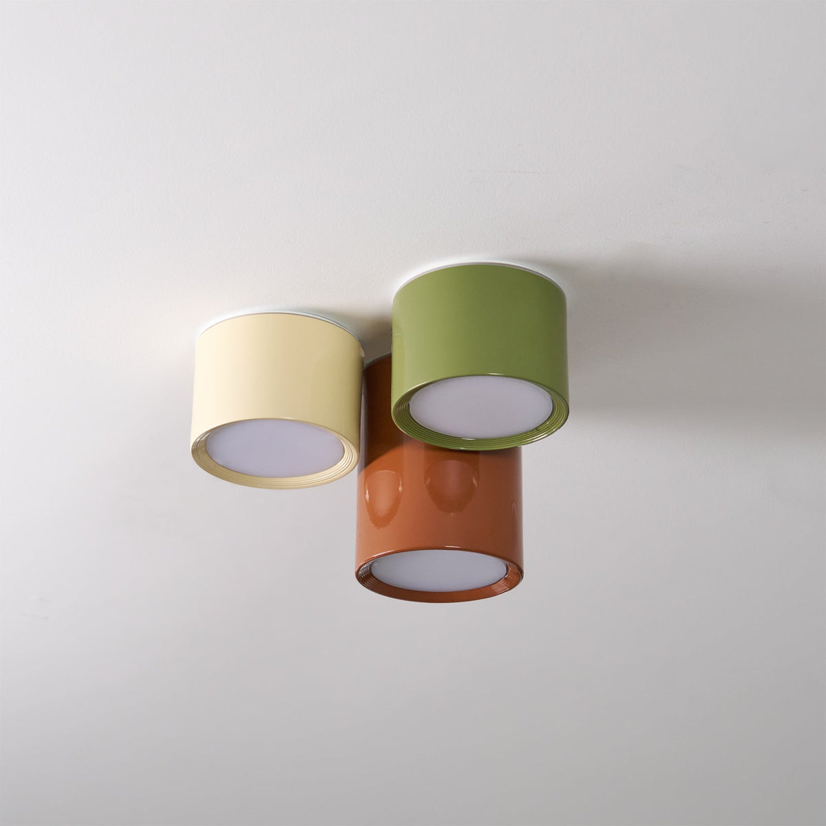 Minimalist Flush Mount LED Ceiling Light with Colorful Acrylic Shade for Bedroom, Hallway & Kids' Room | Thomler