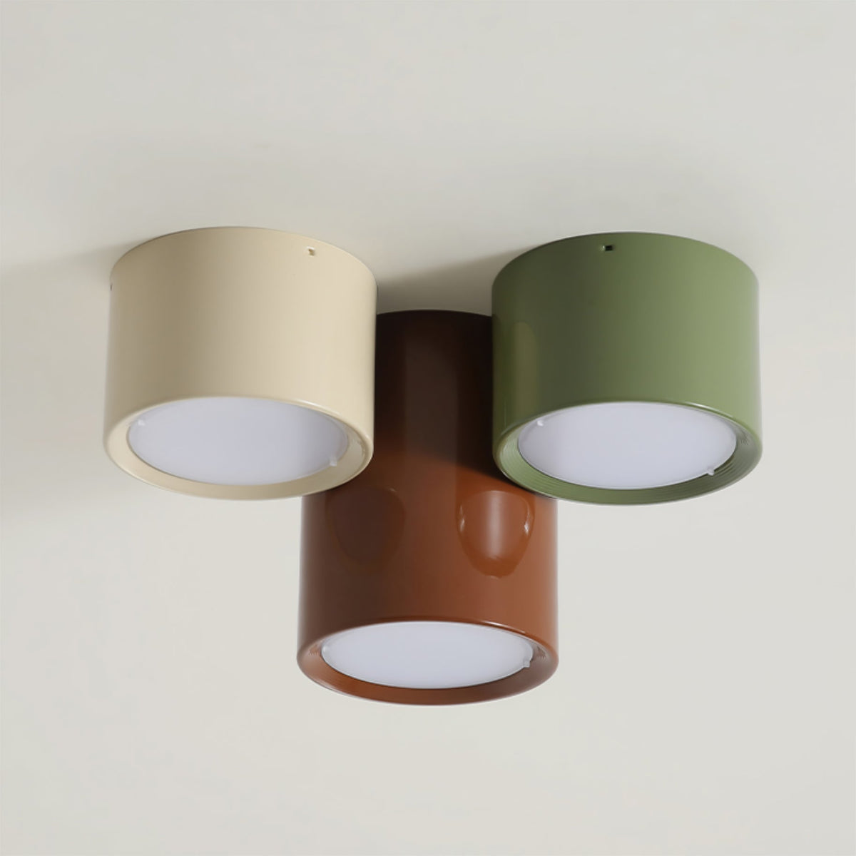 Minimalist Flush Mount LED Ceiling Light with Colorful Acrylic Shade for Bedroom, Hallway & Kids' Room | Thomler