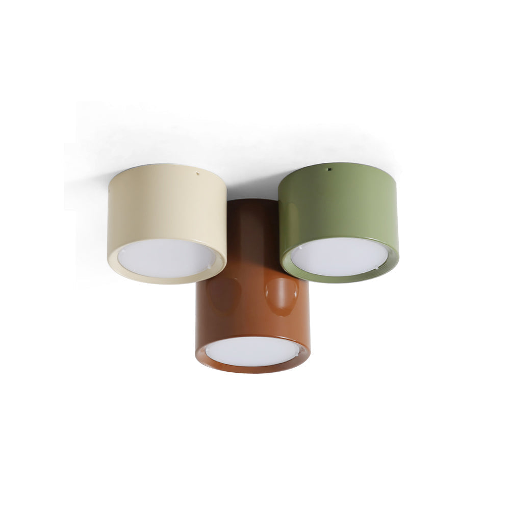 Minimalist Flush Mount LED Ceiling Light with Colorful Acrylic Shade for Bedroom, Hallway & Kids' Room | Thomler