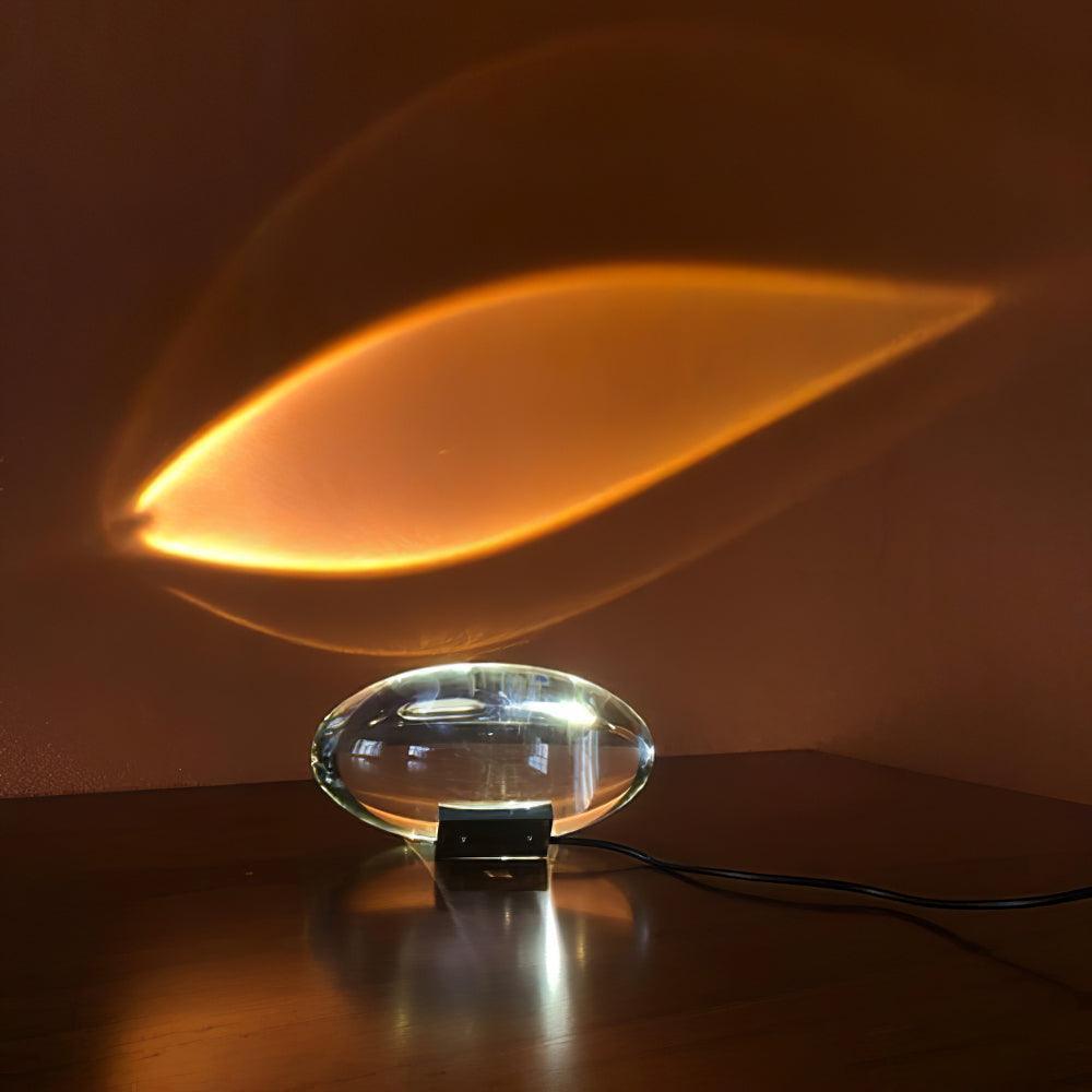 Eye-Projection Crystal Table Lamp with 3 LED Light Modes – Modern Accent Light for Bedroom & Living Room | Thomler