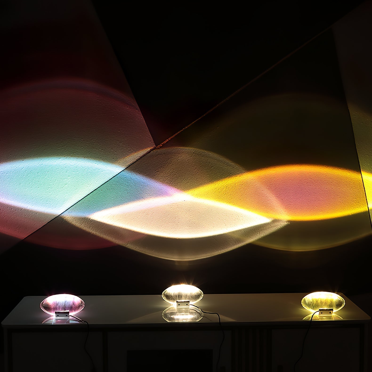 Table Lamp Crystal Glass Chrome Indoor Mood Lighting Bedroom Side Table LED Ambient Light Modern Decor | Thomler