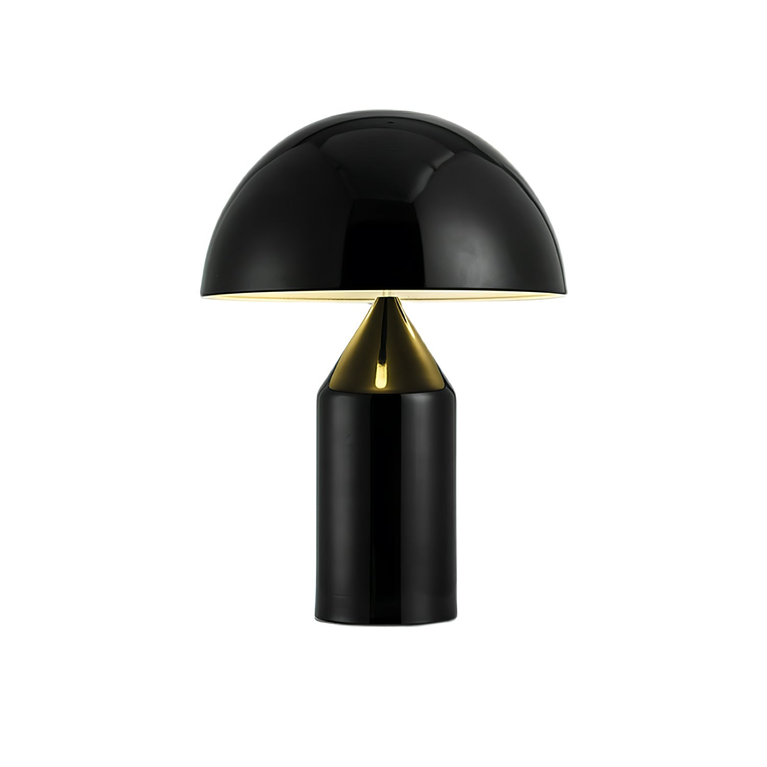 Geometric Table Lamp 13.8 in Metal Modern Bedroom Living Room Ambient Light Sculptural Design | Thomler
