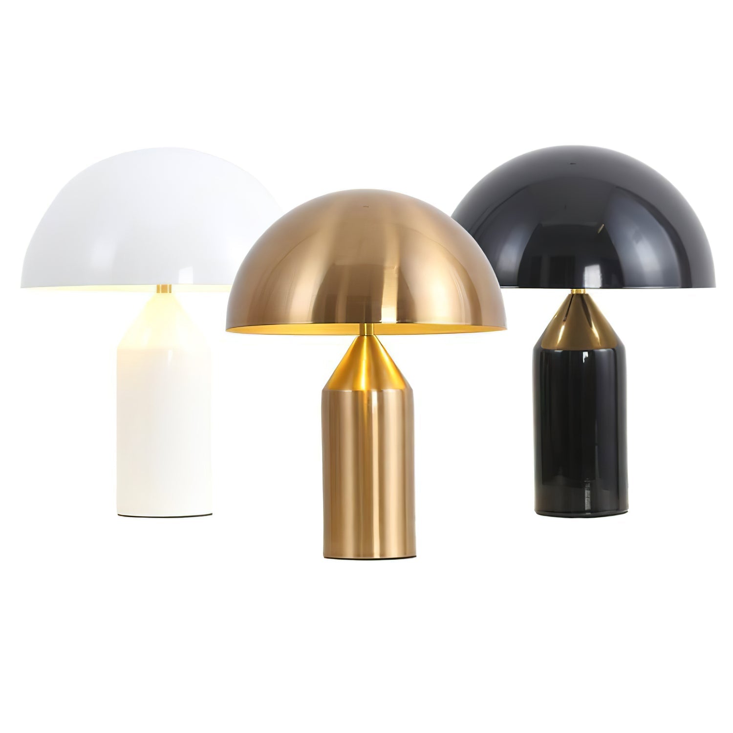 Geometric Table Lamp 13.8 in Metal Modern Bedroom Living Room Ambient Light Sculptural Design | Thomler
