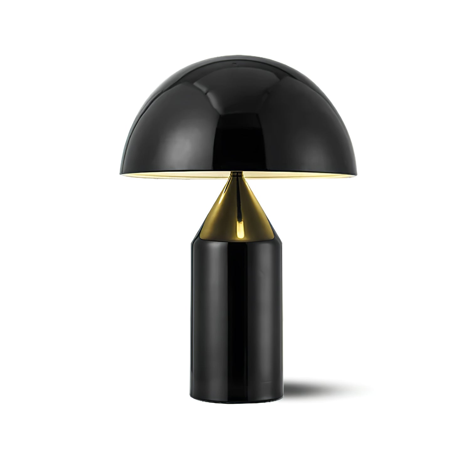 Geometric Table Lamp 13.8 in Metal Modern Bedroom Living Room Ambient Light Sculptural Design | Thomler
