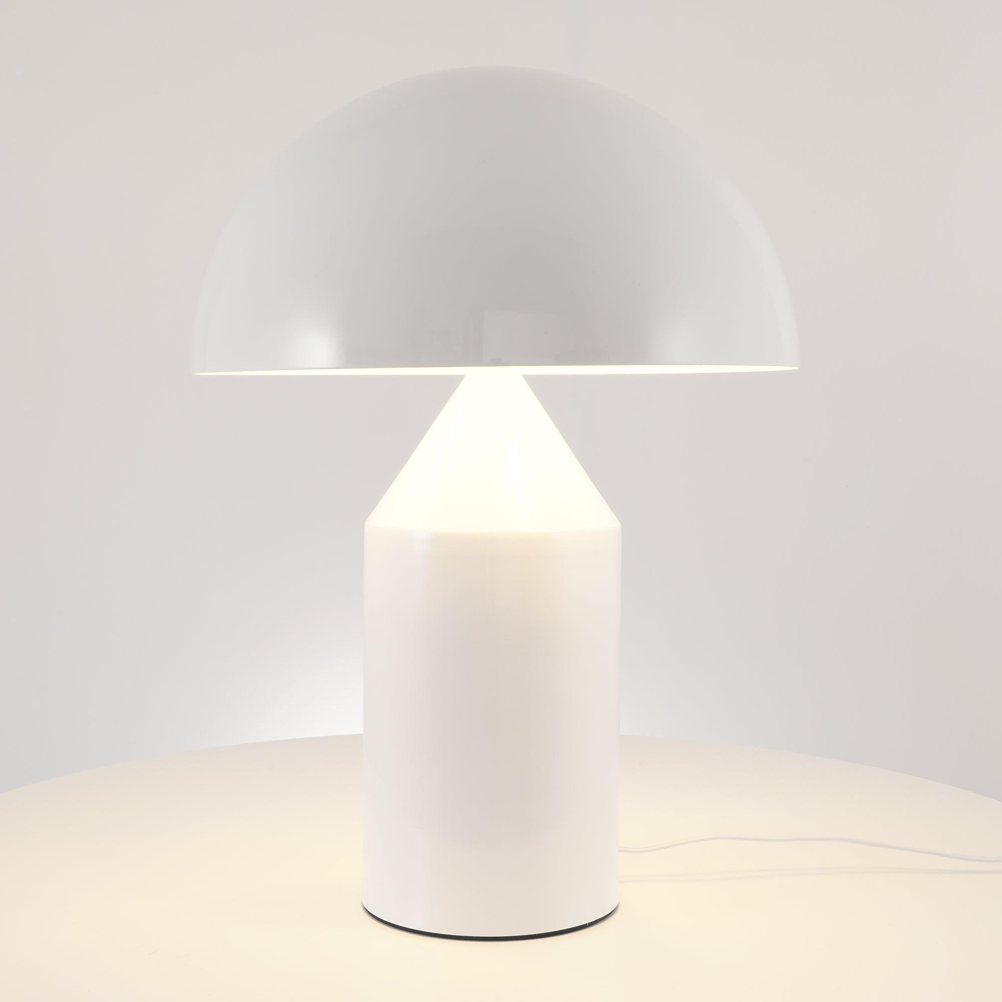 Geometric Table Lamp 13.8 in Metal Modern Bedroom Living Room Ambient Light Sculptural Design | Thomler