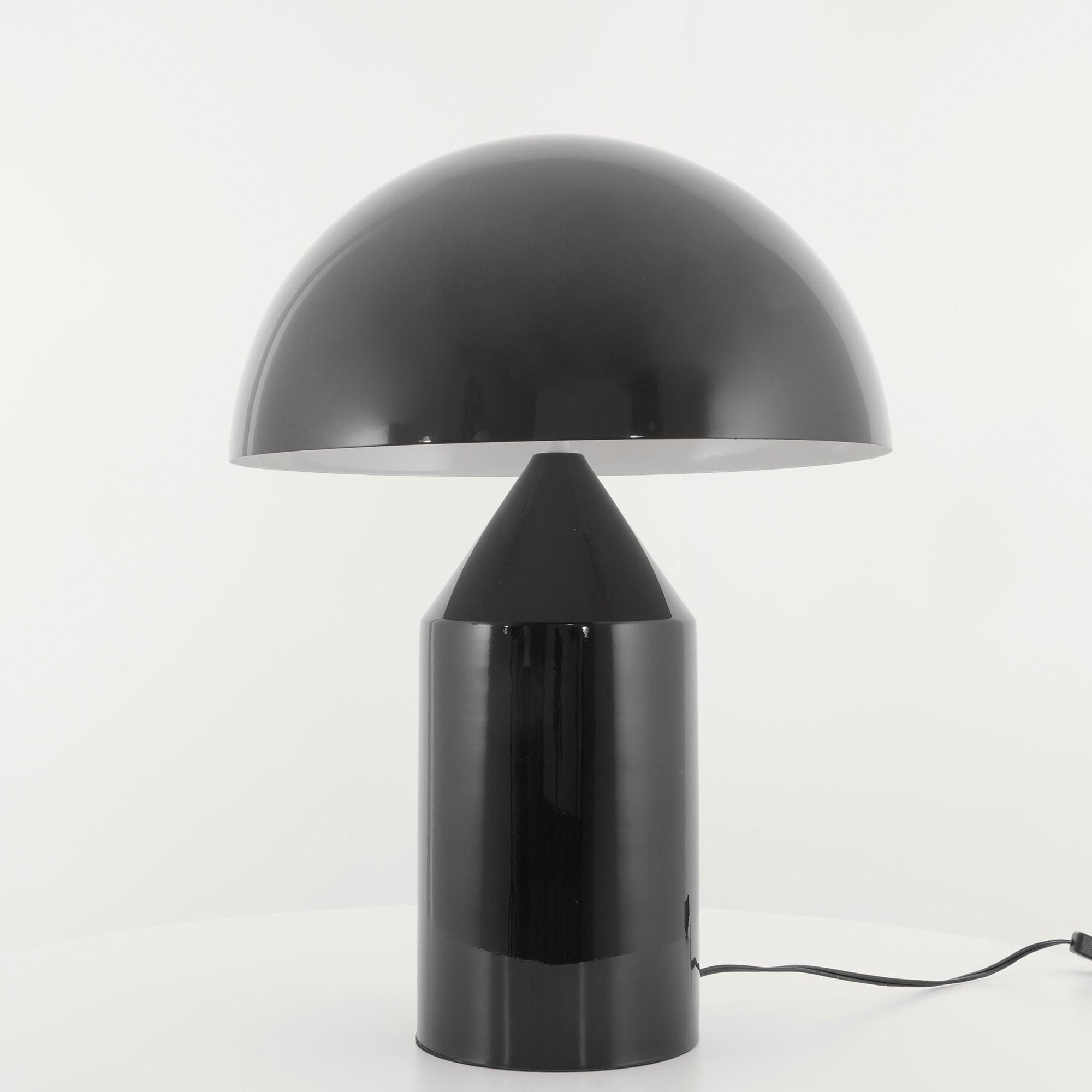 Geometric Table Lamp 13.8 in Metal Modern Bedroom Living Room Ambient Light Sculptural Design | Thomler