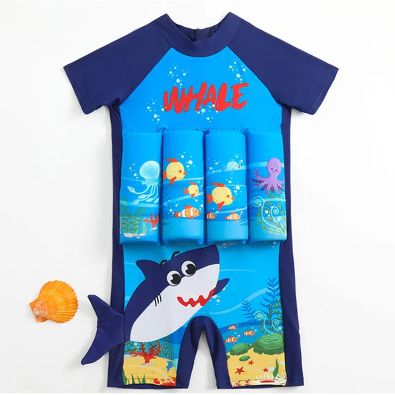 Kids Buoyancy Swimsuit with Adjustable Straps for Pool & Beach Safety – Ages 2-6 Years, Neoprene Float Vest for Toddlers Learning to Swim | Thomler