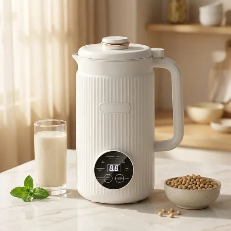 Multi-Function Soup & Milk Maker – 8 Programs, Self-Cleaning 1.2L Blender for Hot Soups, Plant Milk, Juice & Baby Food | Thomler