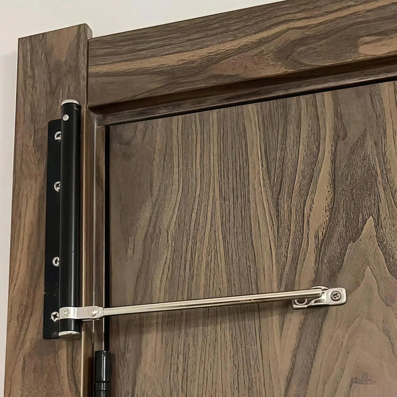 Adjustable Door Closer for Quiet Secure Closing | Stainless Steel Hydraulic Damper, 4-Speed Control, Easy Install for Interior Doors, Left | Thomler