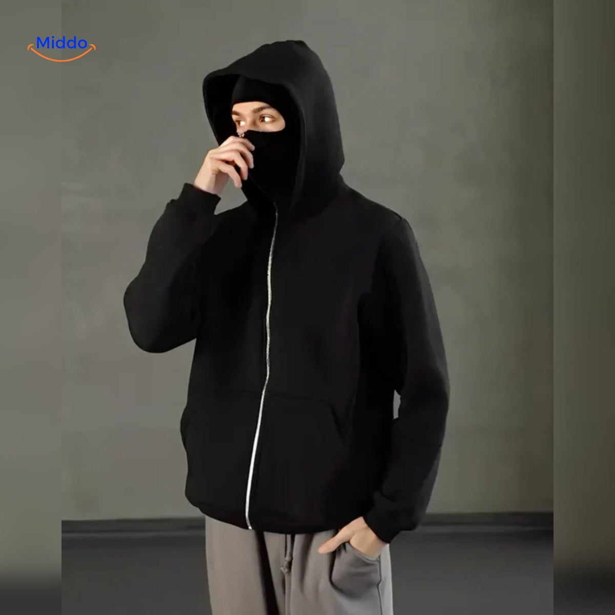 Cotton Double-Hood Pullover Sweatshirt – Unisex Fall & Winter Layering Essential for Men & Women | Thomler