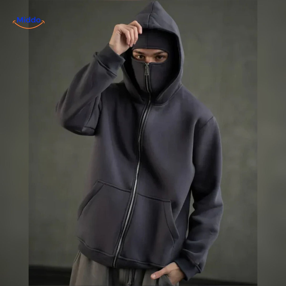 Cotton Double-Hood Pullover Sweatshirt – Unisex Fall & Winter Layering Essential for Men & Women | Thomler