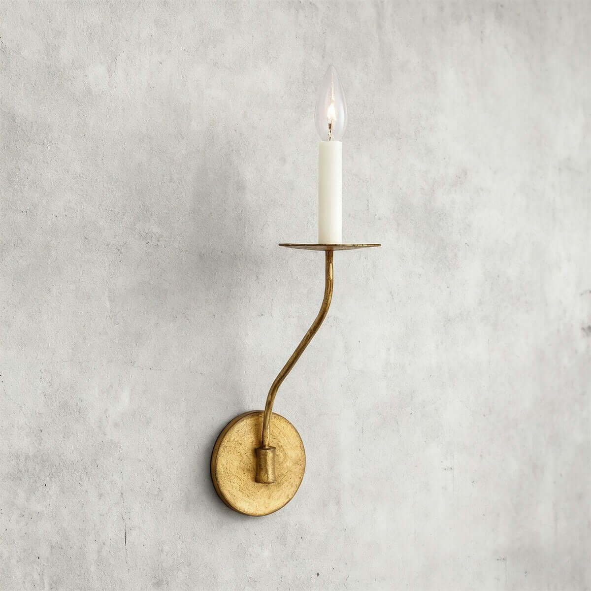Wall Lamp Brass E14 40W 28.7 in Living Room Hallway Bedside Light Artistic Minimalist Accent | Thomler
