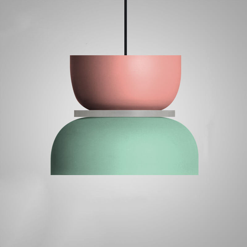 Pendant Light Metal 11.8 in Adjustable Colorful Living Room Bedroom Modern Ceiling Lamp | Thomler