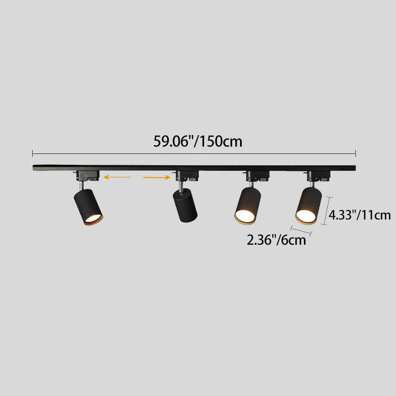 Adjustable LED Ceiling Spotlight Bar — 3, 4, or 5 Heads with Rotatable Track Mount for Kitchen, Living Room & Bedroom | Thomler