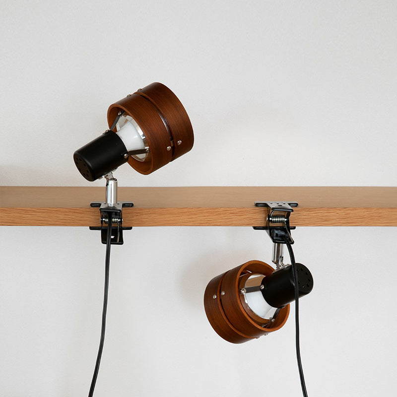 Wall Lamp Wood 6.1 in Walnut LED Bedroom Living Room Lighting Fixture Japanese Style Modern Design | Thomler