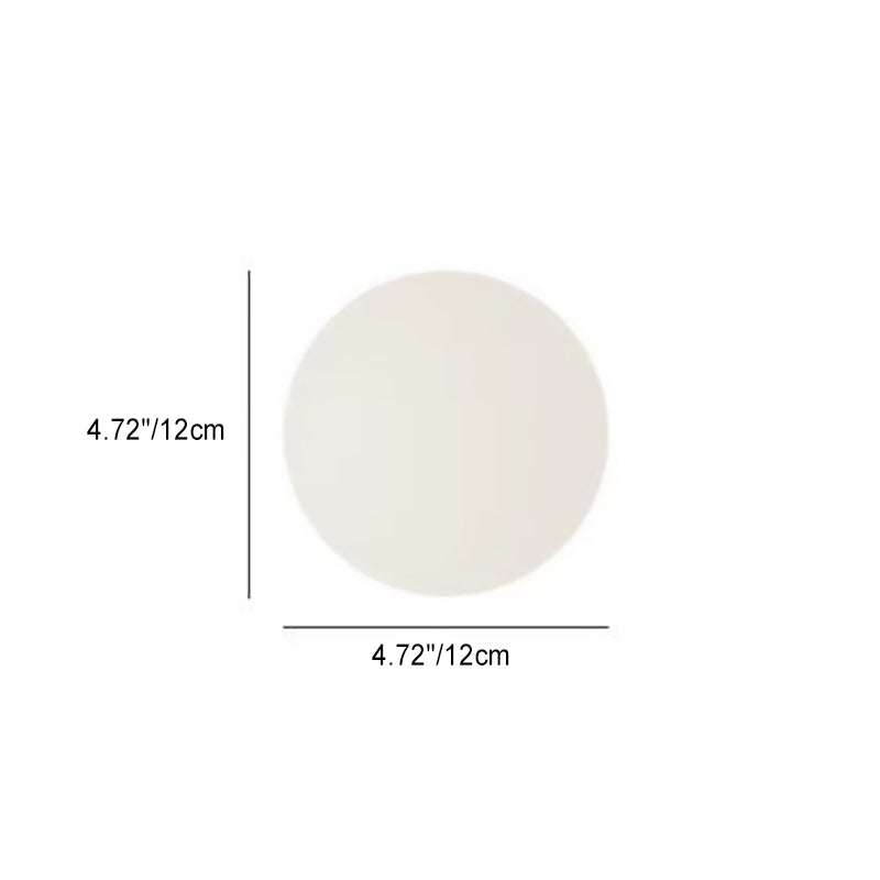 Spherical Glass Wall Light Fixture White Hardwired Single Bulb Sconce for Bedroom Hallway Entryway Ambient Lighting | Thomler