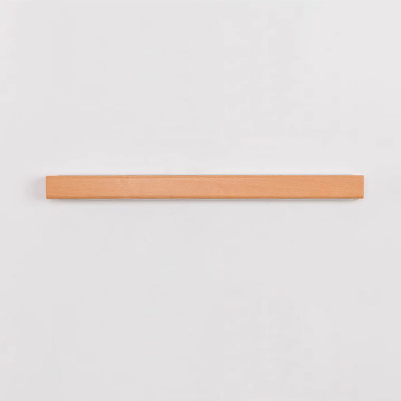 Minimalist Wooden LED Vanity Light Bar - Slim Profile Hardwired Bathroom Mirror Lighting for Modern Spaces | Thomler