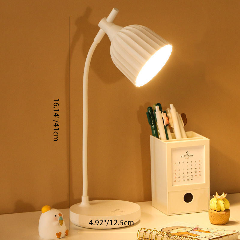 Adjustable LED Desk Lamp with Dimmer | Modern Minimalist Task Lighting for Home Office & Bedside | Touch Control Reading Light | Thomler