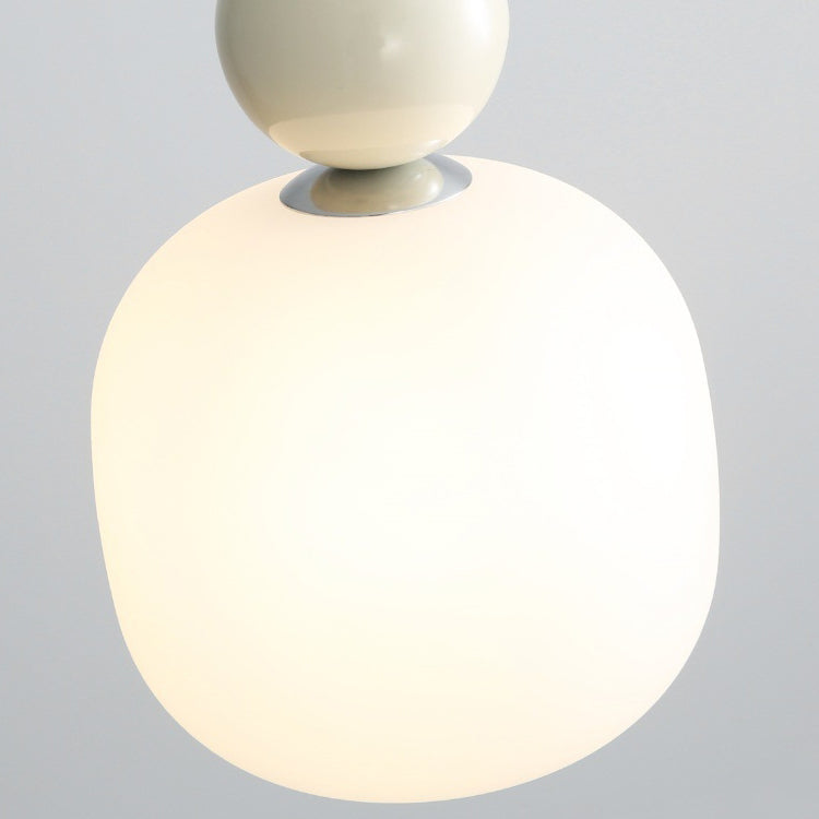 Glass Pendant Light G9 Socket Scandinavian Design Adjustable Cord Resin Frame Modern Ceiling Fixture for Dining Room Bedroom Kitchen | Thomler