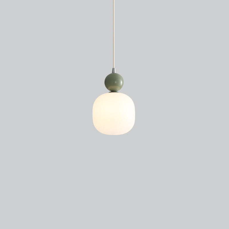 Glass Pendant Light G9 Socket Scandinavian Design Adjustable Cord Resin Frame Modern Ceiling Fixture for Dining Room Bedroom Kitchen | Thomler