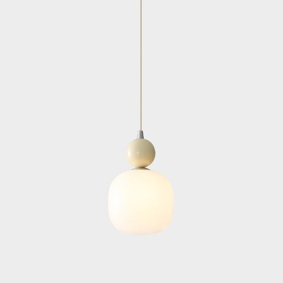 Glass Pendant Light G9 Socket Scandinavian Design Adjustable Cord Resin Frame Modern Ceiling Fixture for Dining Room Bedroom Kitchen | Thomler