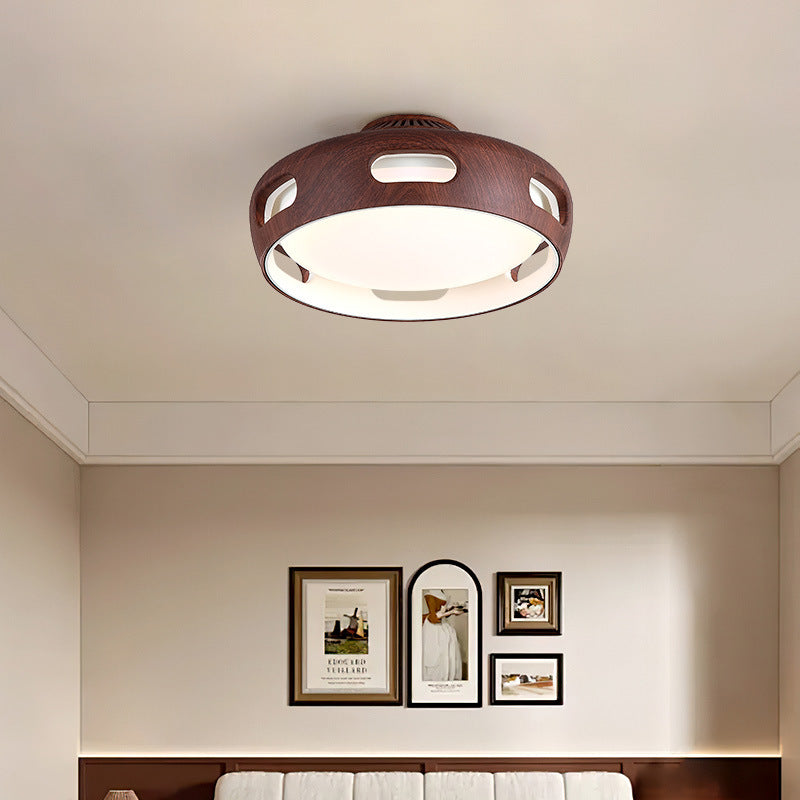 Ceiling Fan Light Acrylic 14.96 in White Nordic Hallway Living Room Bedroom Dimmable LED Remote Control | Thomler