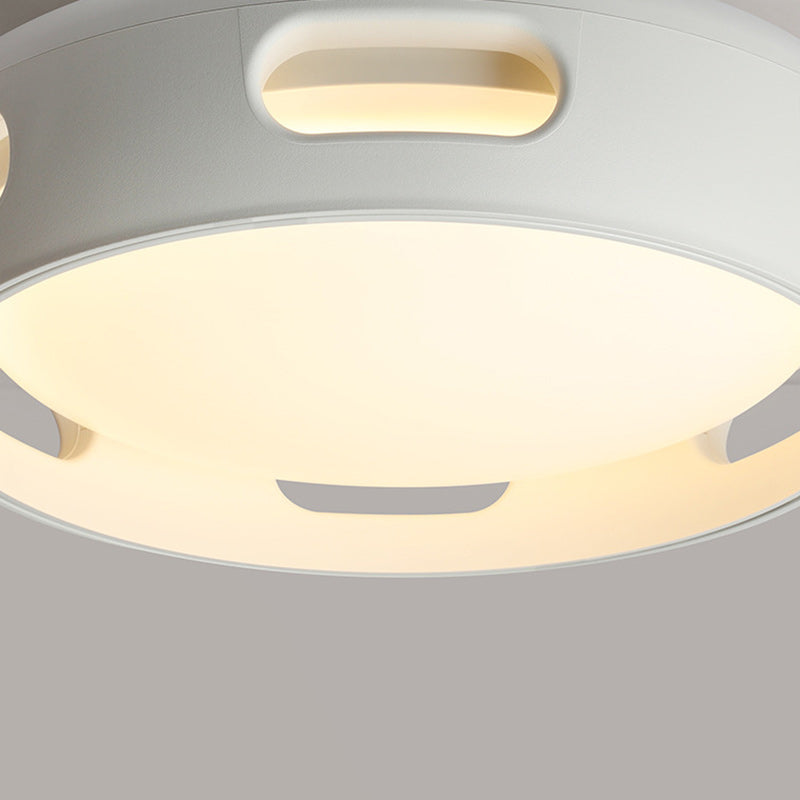 Ceiling Fan Light Acrylic 14.96 in White Nordic Hallway Living Room Bedroom Dimmable LED Remote Control | Thomler
