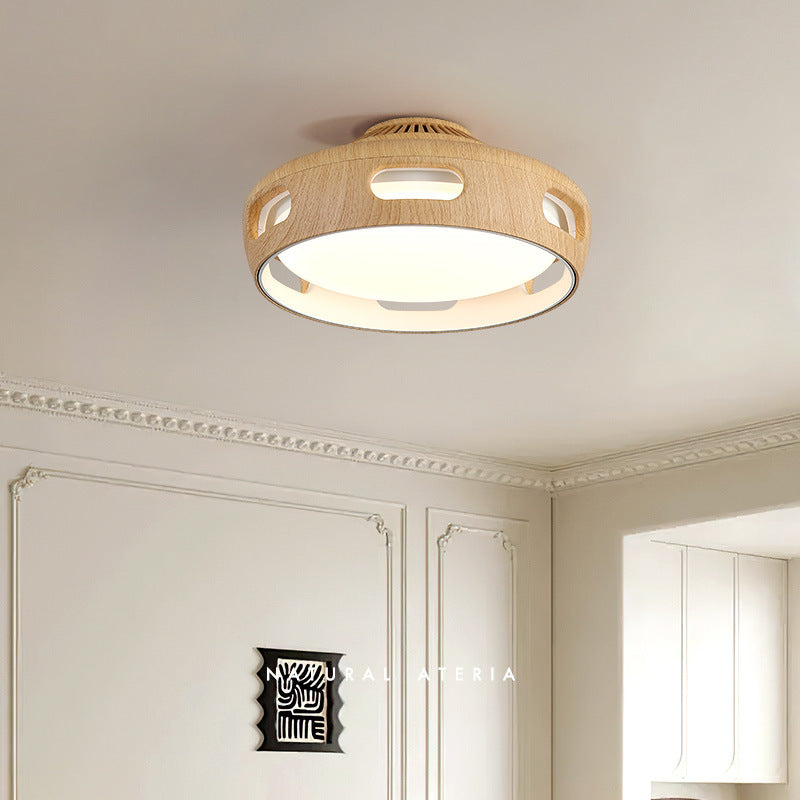 Ceiling Fan Light Acrylic 14.96 in White Nordic Hallway Living Room Bedroom Dimmable LED Remote Control | Thomler