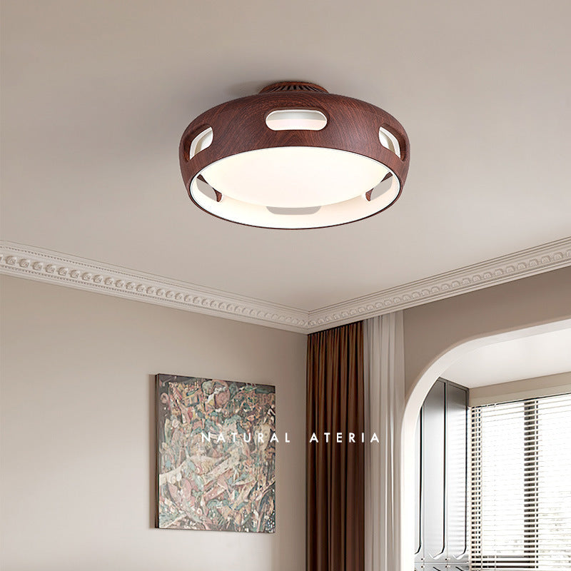 Ceiling Fan Light Acrylic 14.96 in White Nordic Hallway Living Room Bedroom Dimmable LED Remote Control | Thomler