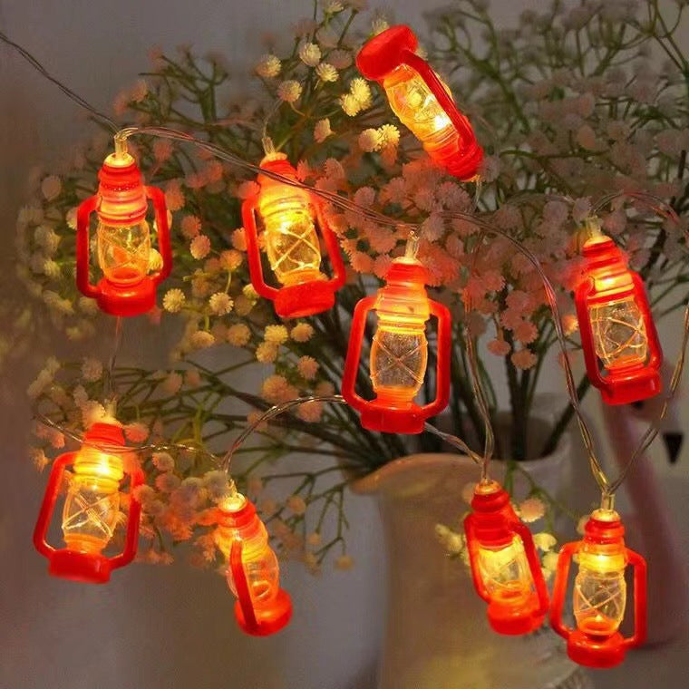 Vintage Festoon String Lights for Outdoor Patio Garden Party Decor, Solar Battery USB Powered LED Strand with 10-100 Warm White Bulbs | Thomler