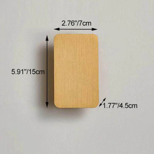 2-Light Aluminum Wall Sconce Modern Flat Rectangular LED Fixture for Bedroom, Hallway & Living Room | Hardwired Mount Lighting | Thomler