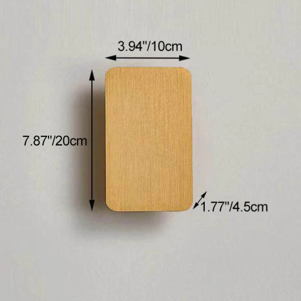 2-Light Aluminum Wall Sconce Modern Flat Rectangular LED Fixture for Bedroom, Hallway & Living Room | Hardwired Mount Lighting | Thomler