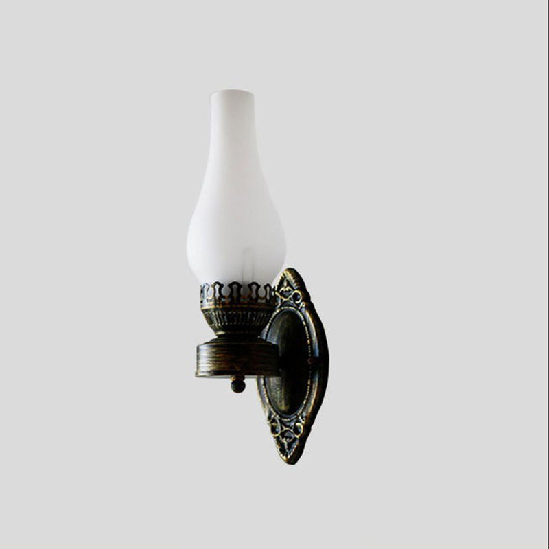 Wall Lamp Glass Bronze 42.0 cm Retro Bedroom Hallway Vintage Oil Style Lighting Fixture E26 Ambient Wall Sconce | Thomler
