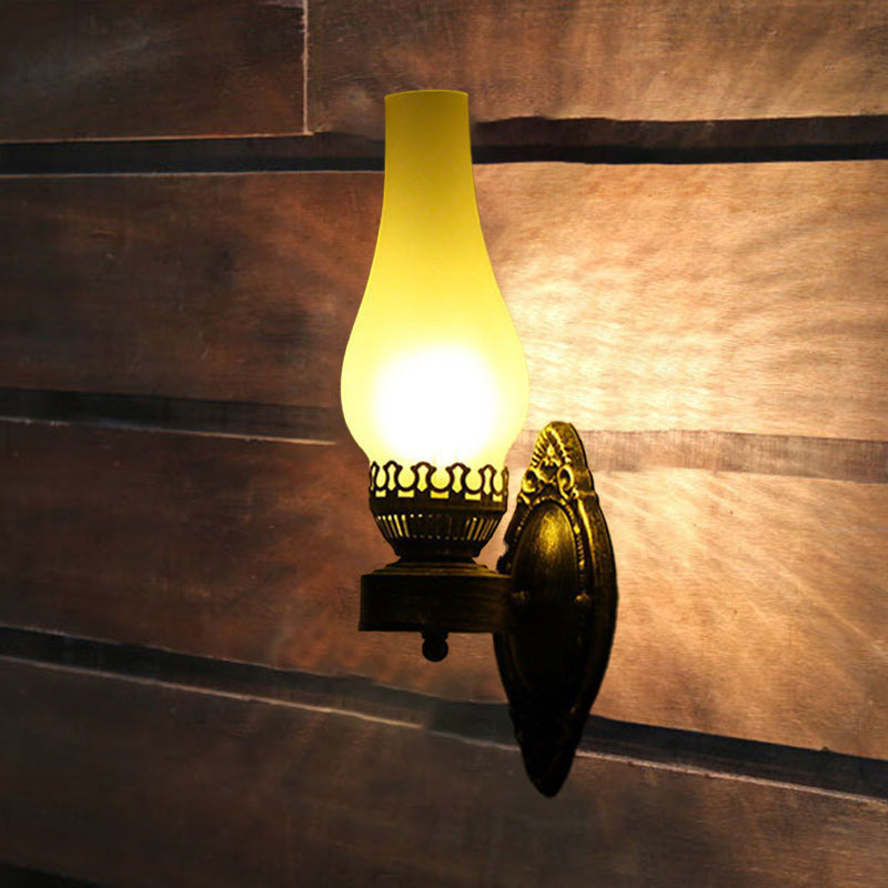 Wall Lamp Glass Bronze 42.0 cm Retro Bedroom Hallway Vintage Oil Style Lighting Fixture E26 Ambient Wall Sconce | Thomler