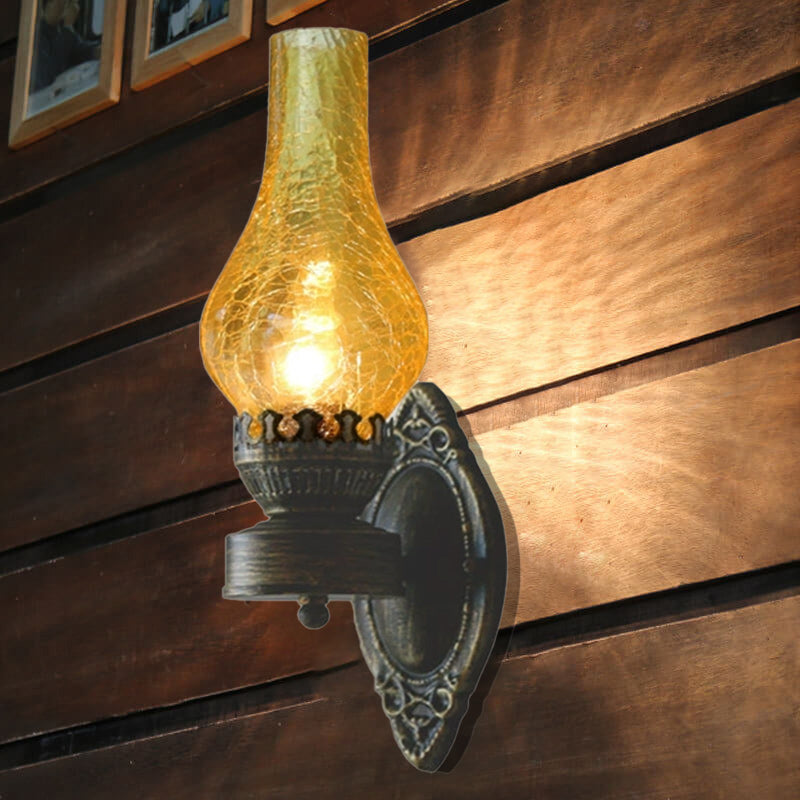 Wall Lamp Glass Bronze 42.0 cm Hallway Bedroom Retro Vintage Oil Style E26 Indoor Mood Lighting Fixture | Thomler