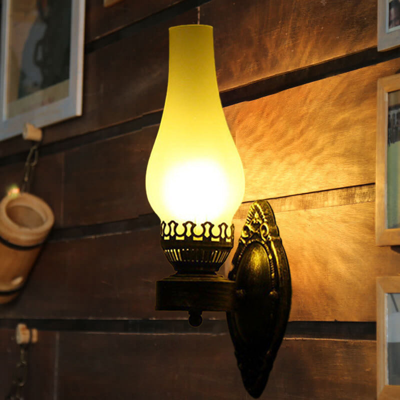 Wall Lamp Metal 16.5 in Bronze Industrial Hallway Living Room Bedroom LED Incandescent Fluorescent Fixture | Thomler