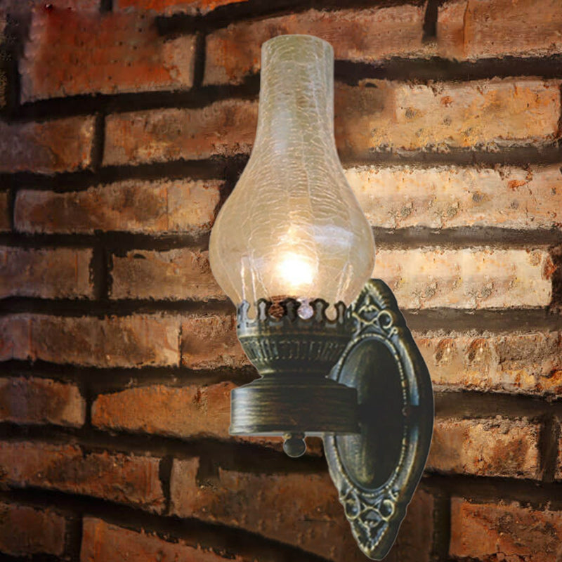 Wall Lamp Metal 16.5 in Bronze Industrial Hallway Living Room Bedroom LED Incandescent Fluorescent Fixture | Thomler