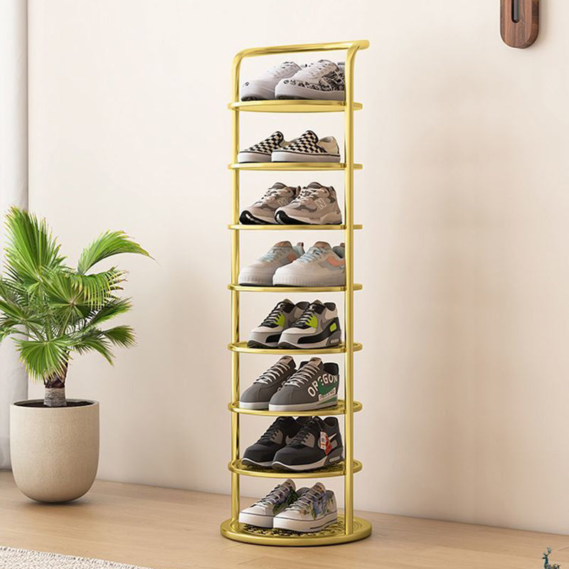 Metal Shoe Rack Tower – Vertical Round Organizer for Entryway & Closet – 5 to 8 Tier Storage | Thomler