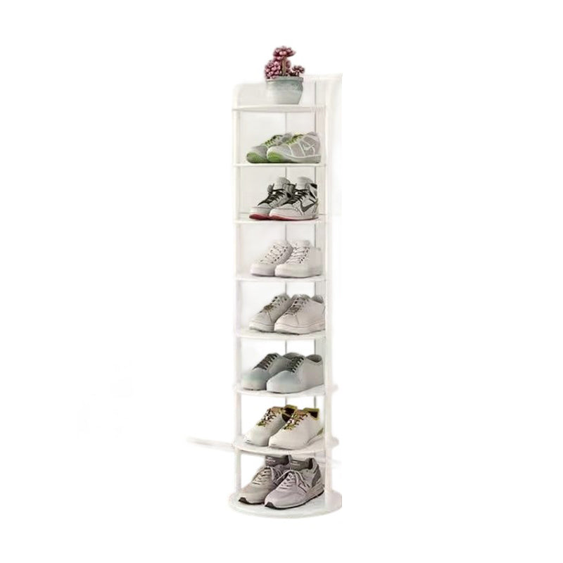 Metal Shoe Rack Tower – Vertical Round Organizer for Entryway & Closet – 5 to 8 Tier Storage | Thomler