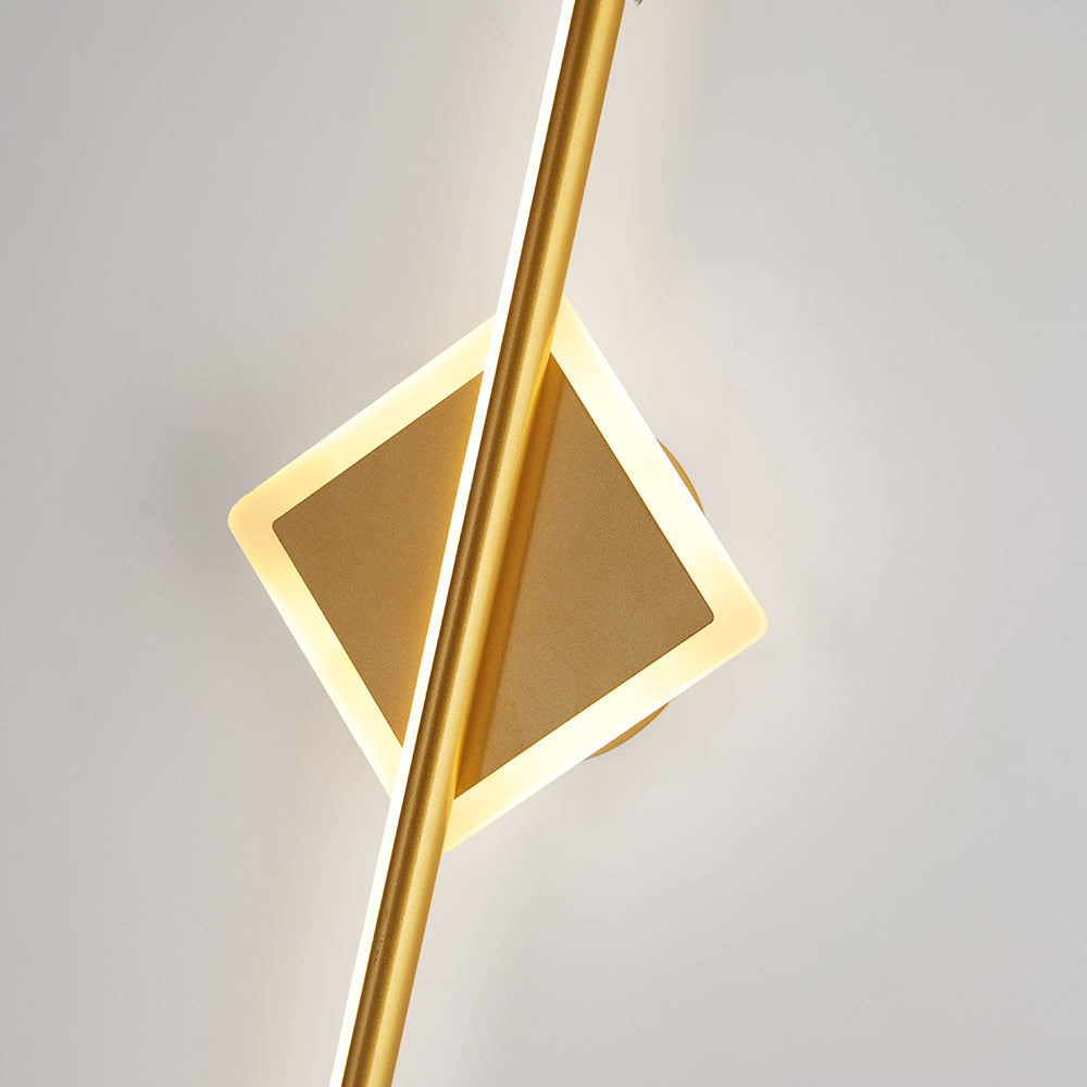 Modern LED Wall Sconce Round or Square Metal Bathroom Vanity Light Fixture with Silicone Diffuser | Thomler