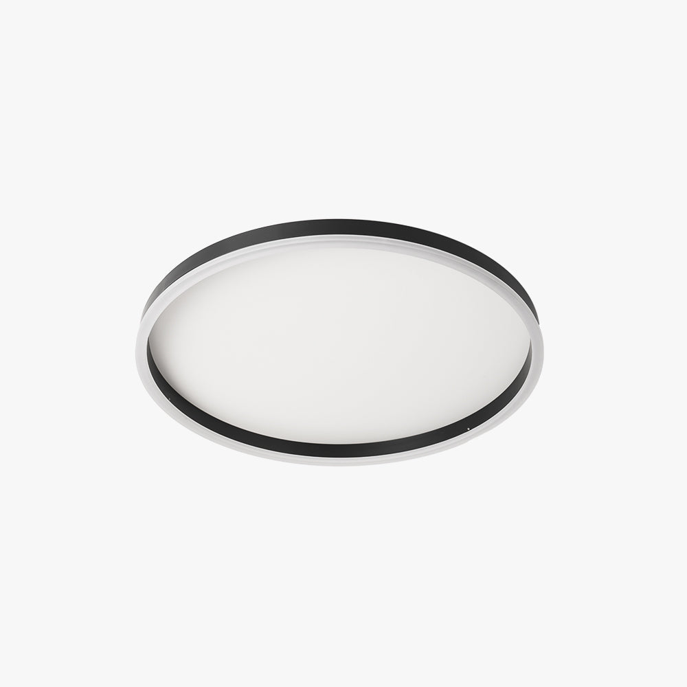 Modern Round LED Ceiling Light Metal Ring Fixture for Bedroom & Living Room | Thomler