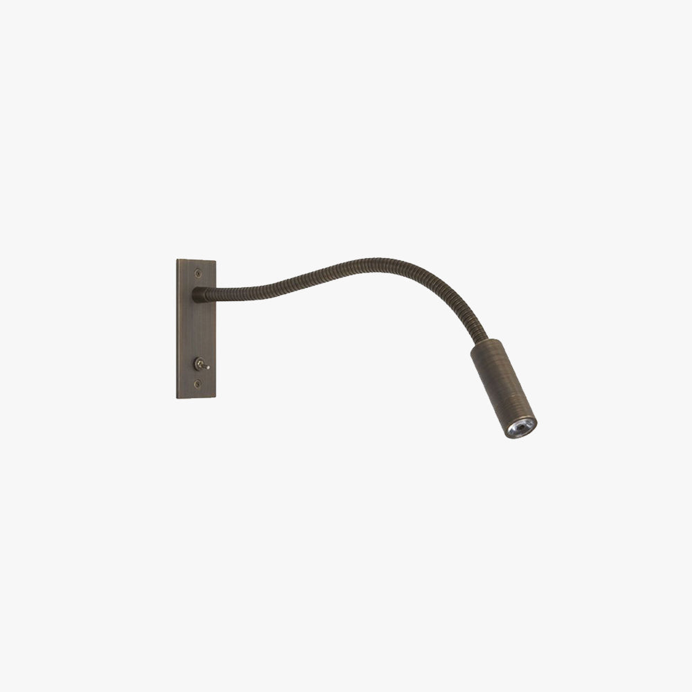 Adjustable Reading Wall Sconce Light with Spot Lamp Modern Minimalist Bedroom Metal Fixture Warm LED Bronze Nickel Chrome | Thomler