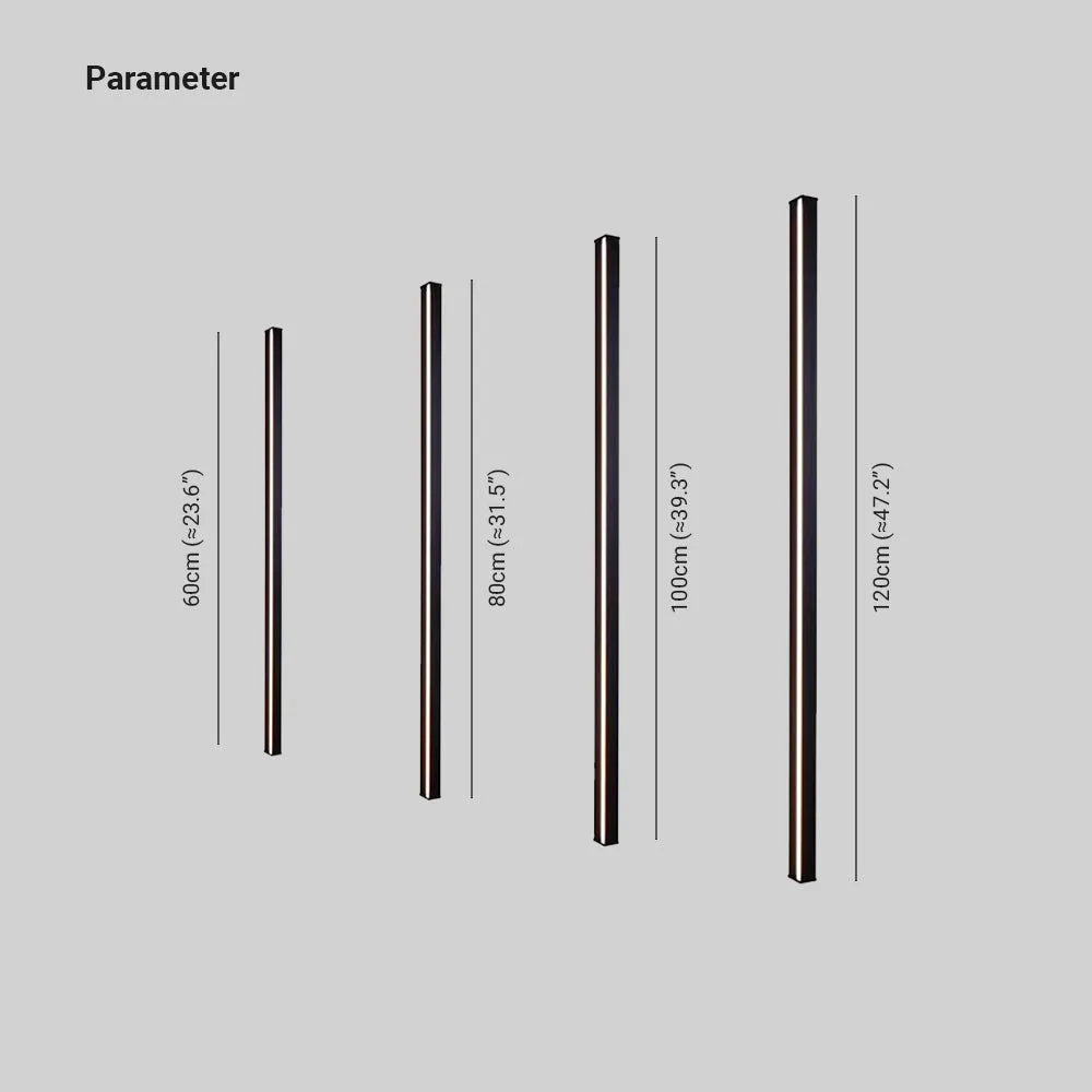 Linear LED Wall Sconce – Metal & Acrylic Hardwired Fixture for Bedroom Living Room | Thomler