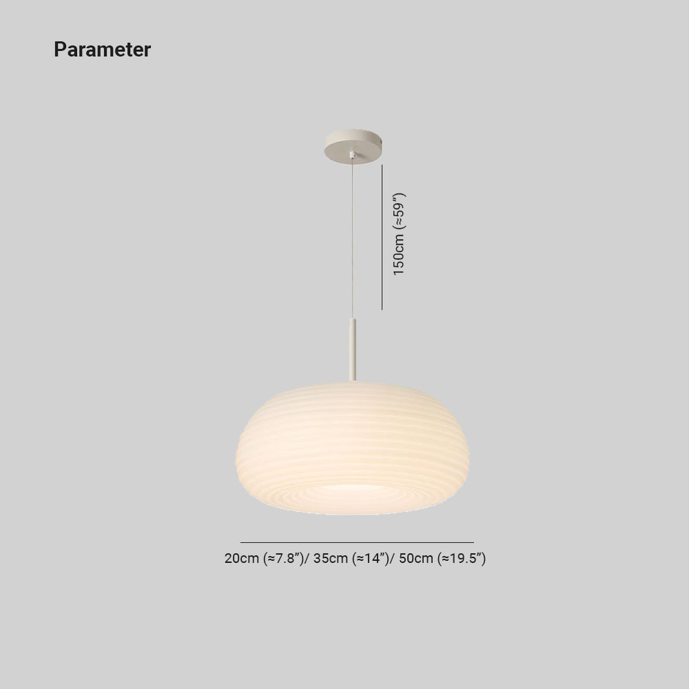 Cylindrical Overhead Fixture in Frosted Material for Modern Interiors | Thomler