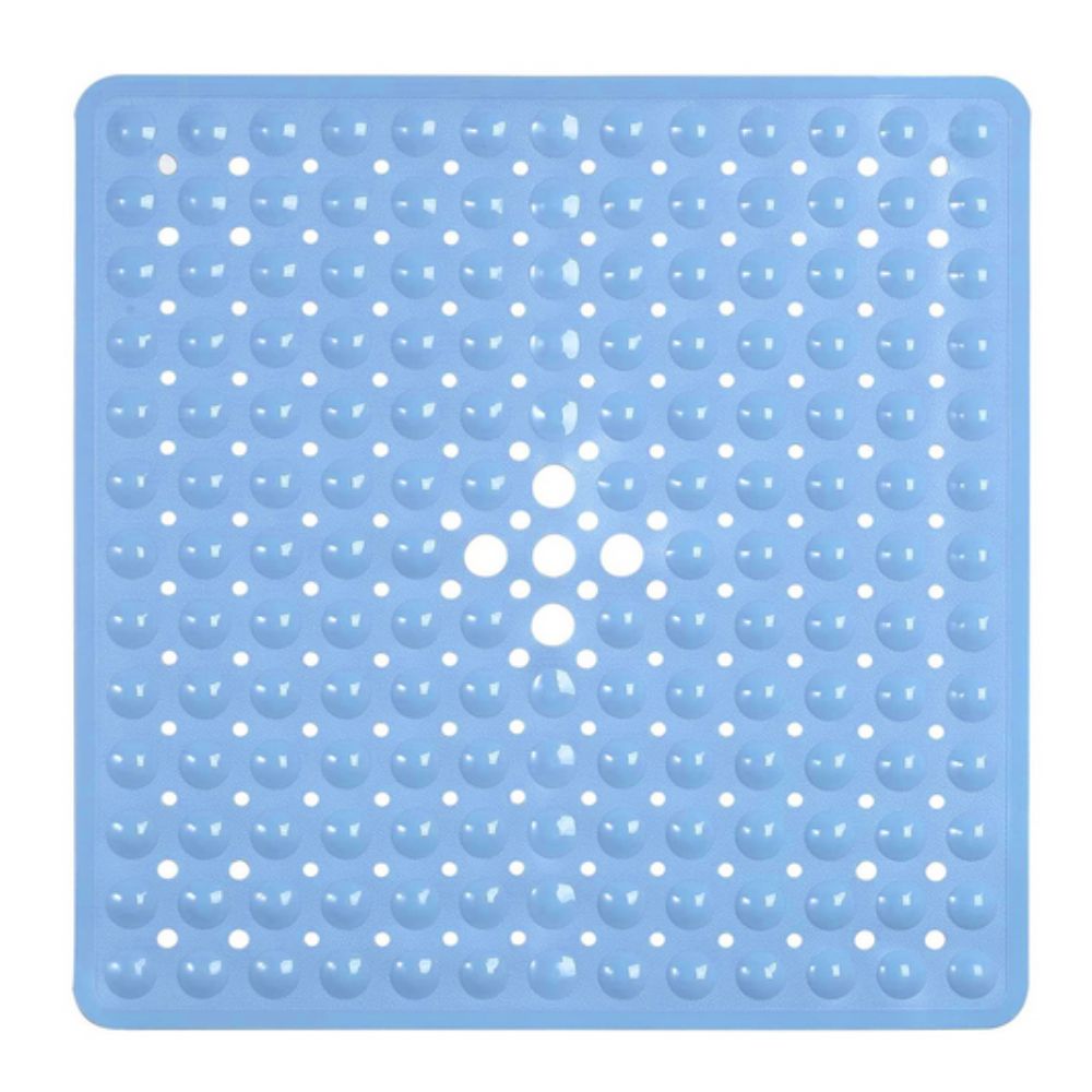 Anti-Slip Shower Mat with Suction Cups – Square PVC Tub Floor Protector for Kids, Seniors & Modern Bathrooms | Thomler