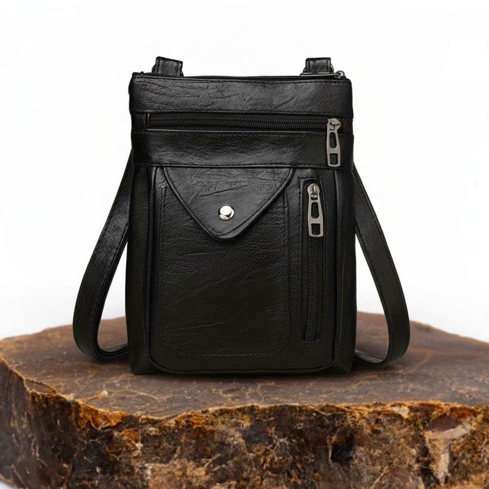Retro Crossbody Purse – Compact Vegan Leather Shoulder Bag with Adjustable Strap for Women – Everyday Organizer Handbag | Thomler