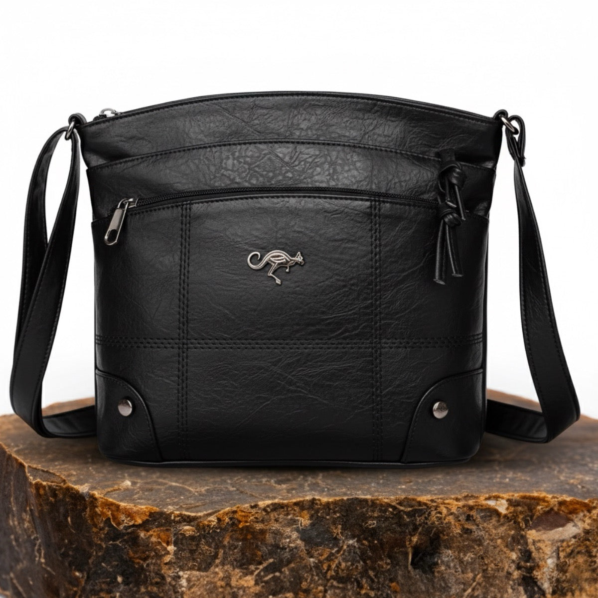 Handcrafted Full-Grain Leather Tote Bag for Women | Vintage Crossbody Shoulder Purse with Premium Patina Finish | Everyday Carryall | Thomler