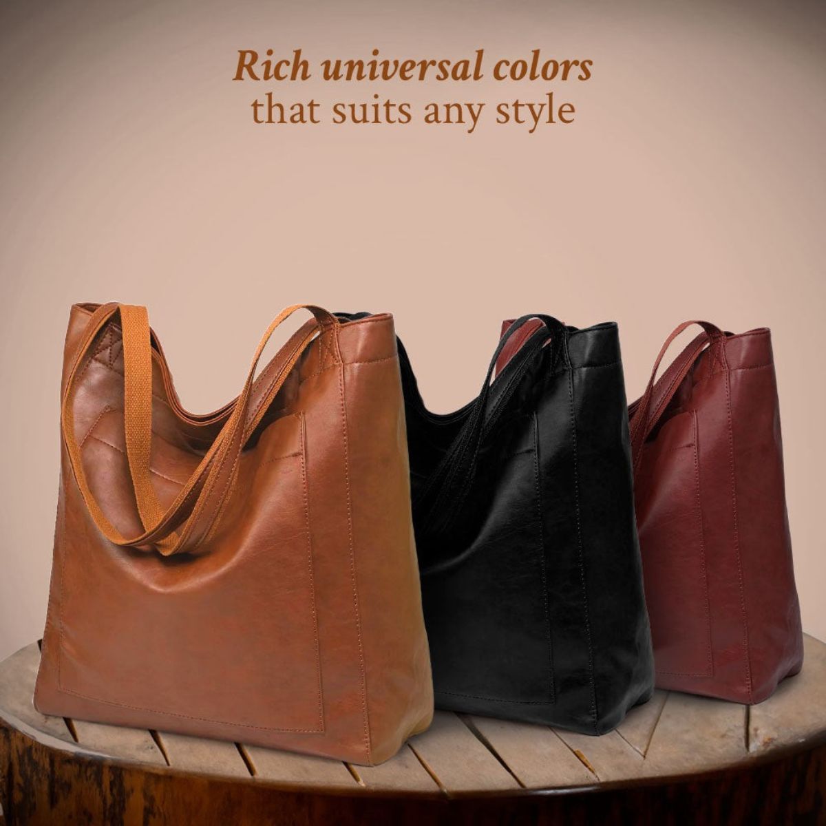 Handcrafted Leather Shoulder Bag for Women – Timeless Classic Tote with Adjustable Strap – Everyday Carry Purse for Work & Travel | Thomler